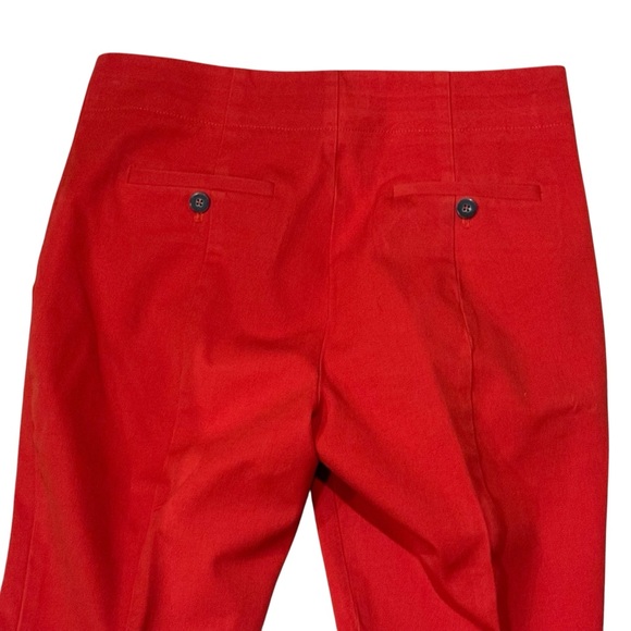 Anthropologie The Essential Slim Trouser Crop Pants Nautical Button Pockets sz 8 - Picture 9 of 13